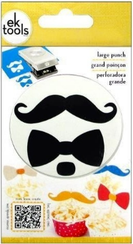 Punch Large - Bow & Mustache - 0,375